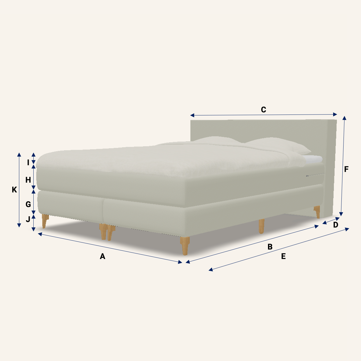 Bed dimension's image