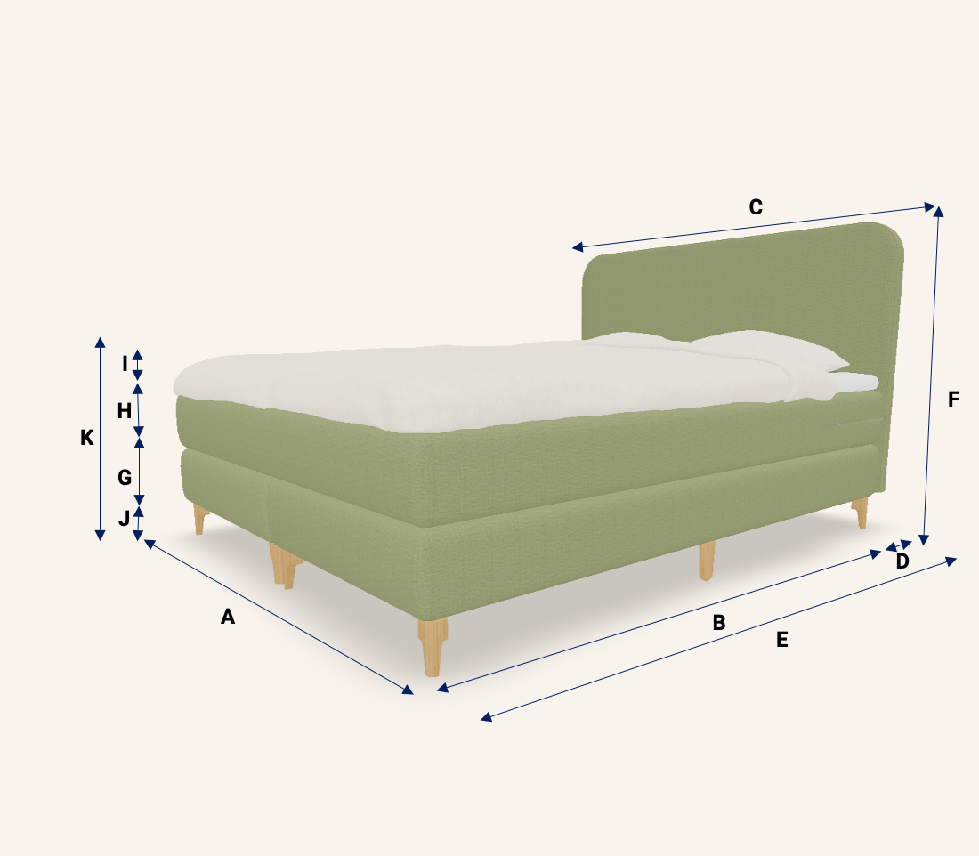 Bed dimension's image