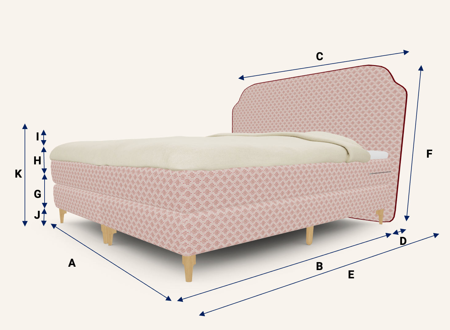 Bed dimension's image