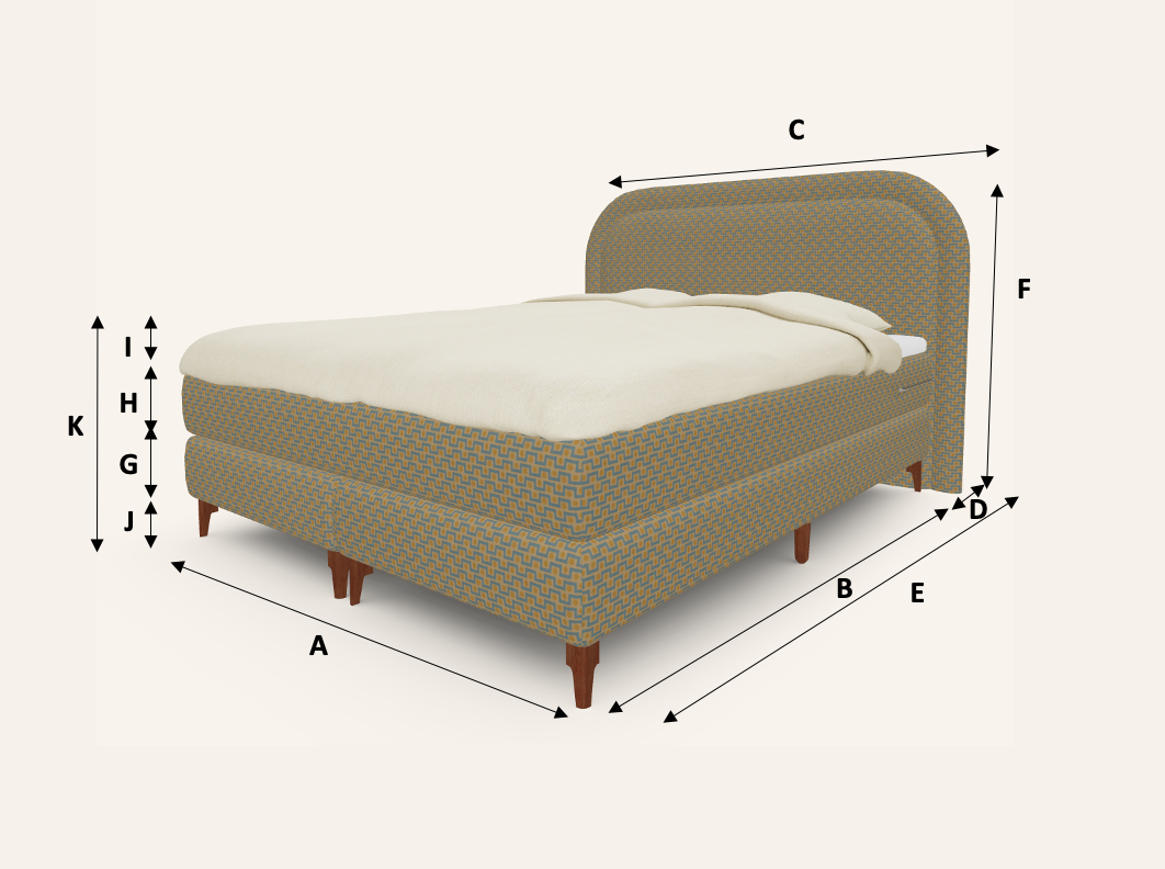 Bed dimension's image