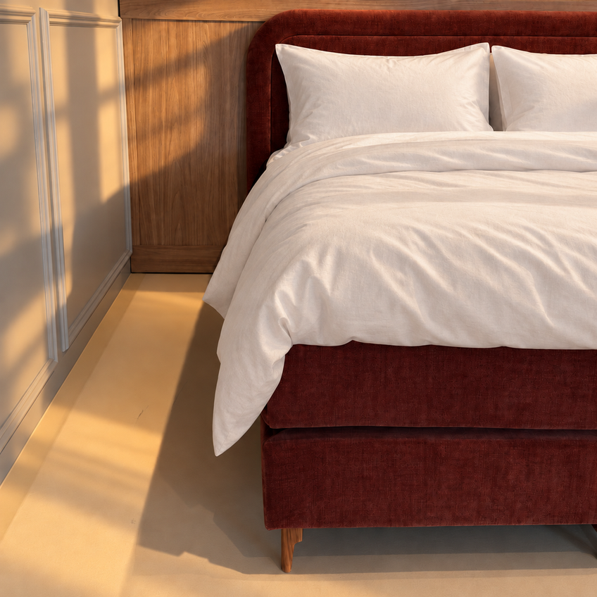 The Golden Hills with Soho headboard – detail view