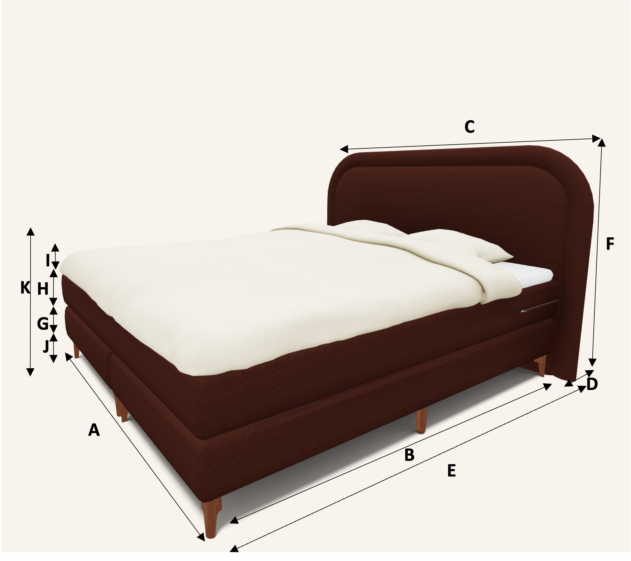 Bed dimension's image